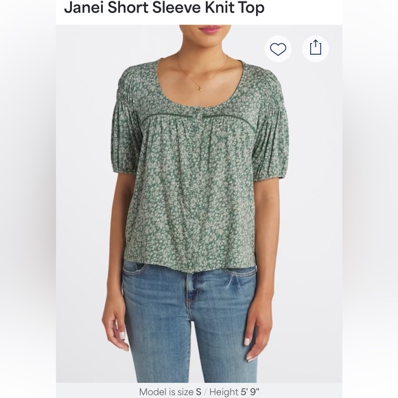 Mason & Belle Janei Short Sleeve Knit Top 🌸 NWT Gorgeous Color & Design/Details - Picture 4 of 15